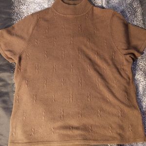 Studio Works XL Brown Turtleneck Top